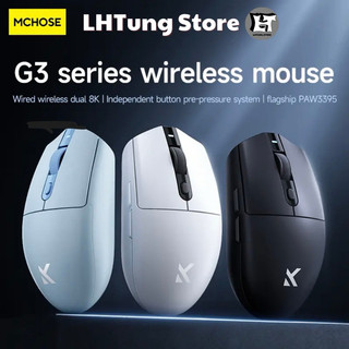 Chuột không dây mchose g3 pro | g3 ultra | 3 mode | paw3395 | 8k