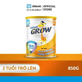 Sữa bột abbott grow 2+ 850g mẫu mới g-power datte mới 2026