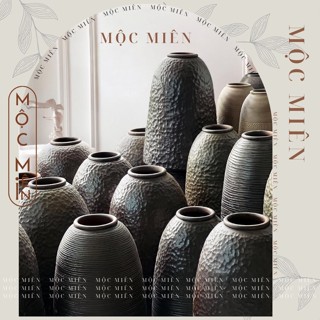 Bình Chuông Gốm Cắm Đào quốc dân 50-60-70 cm,  Lọ Sứ Cắm Mận ngày Tết lễ, Bình gốm sứ Bát Tràng