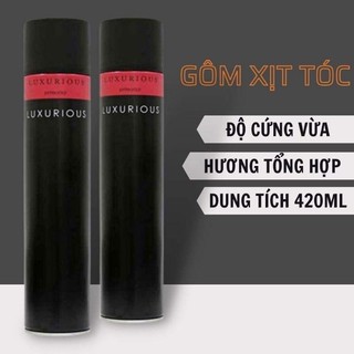 Gôm xịt tóc tạo kiểu luxurious 420ml - keo xịt tóc luxurious