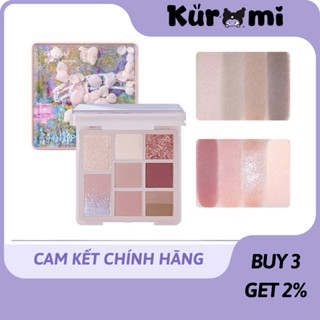   GOGO TALES  Bảng phấn mắt Hoa Khô 9 ô Gogo Tales Hoa Cẩm Tú Cầu Secret Monet Garden Eyeshadow Palette Kèm Gương GT289 