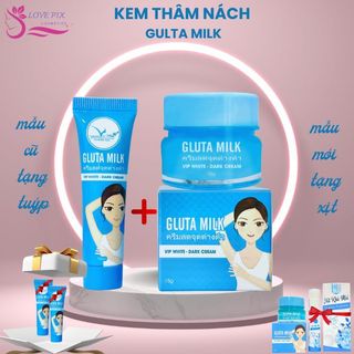 Kem thâm nách gluta milk ,kem giảm thâm nách các vùng da thâm sạm