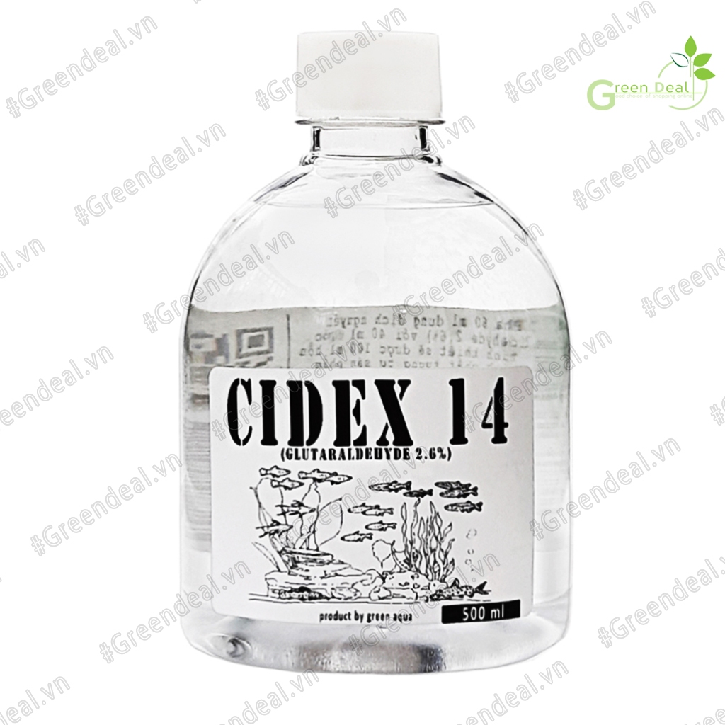 GREEN AQUA - Cidex 14 | Diệt rêu tảo hại hiệu quả và an toàn trong hồ cá cảnh thủy sinh
