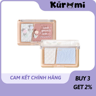 GOGO TALES - Bảng Má Hồng Tạo Khối Highlight GOGOTALES 2in1 Bắt Sáng KUROMI Among Flower Highlighting Blush Powder GT421