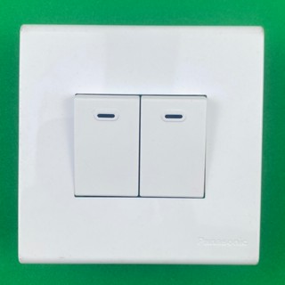  2 Công Tắc 1 Chiều Vuông 16A Panasonic - Hàng Ghép Mặt Vuông 78122S S 