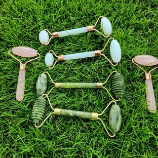 [Mẫu mới] Cây lăn massage mặt nâng cơ – Dụng cụ lăn đá & sáp ong thư giãn, thẩm thấu dưỡng chất – Màu hồng/trắng/xanh