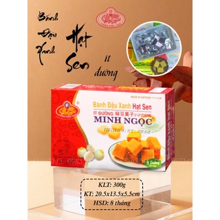 Bánh Đậu Xanh Hạt Sen Rồng Vàng Minh Ngọc A35 300g - Đặc Sản Hải Dương