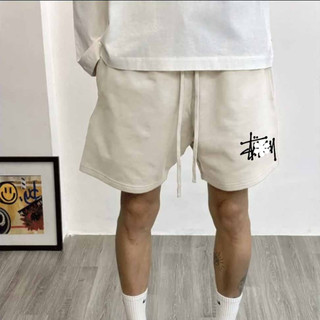 Quần short đùi nam nữ chất nỉ da cá chân cua cao cấp thoáng mát họa tiết trẻ trung chữ in STU hai Kiếu to, nhỏ - CHP