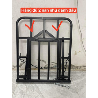 Baga chở hàng xe máy đa năng có thể mở cốp đổ xăng, có thêm thanh chắn chống trôi hàng