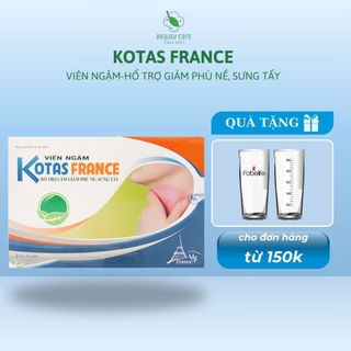 Viên Ngậm Hỗ Trợ Giảm Đau Giảm Viêm Phù Nề Sưng Tấy Vùng Đầu Mặt Cổ Kotas France ( Hộp 20 viên )
