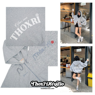 Hoodie zip BOXY V4 THOXRI - Áo khoác dây kéo 2 đầu vải chân cua