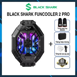 Quạt Tản Nhiệt Điện Thoại Black Shark Funcooler 2 Pro ( Led RGB Gaming Điều Chỉnh Quạt Bằng App Có Màn Hình Hiển Thị )