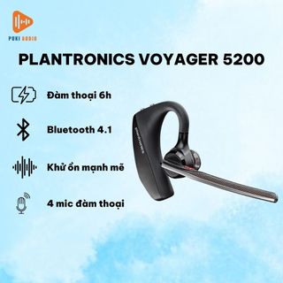 Tai Nghe Bluetooth Plantronics Voyager 5200 - Âm Thanh Trong Trẻo, Giá Siêu Tốt, Đàm thoại rõ ràng