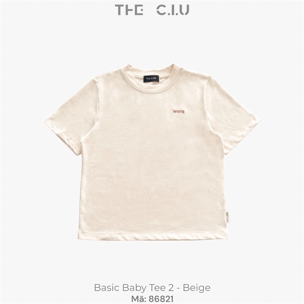 Áo thun basic babytee chữ thêu THE C.I.U - Basic Baby Tee 2