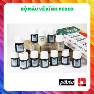 Bộ màu vẽ kính pebeo - pebeo vitrail - 6/12 màu