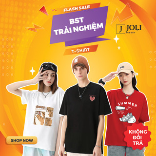  Áo Thun By JOLI Unisex Chất Cotton Cho Nam Nữ