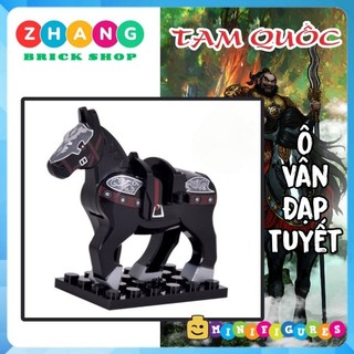 Đồ chơi Xếp hình Chiến mã ngựa Ô Vân Đạp Tuyết của Trương Phi trong tam quốc Minifigures Xinh XH1582