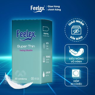 Bao cao su Feelex superthin hộp 30 bcs