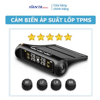 [CHÍNH HÃNG] - Cảm biến áp suất lốp ô tô gắn ngoài - Pin sạc năng lượng mặt trời, màn hình LCD, tuổi thọ pin 5 năm - KT