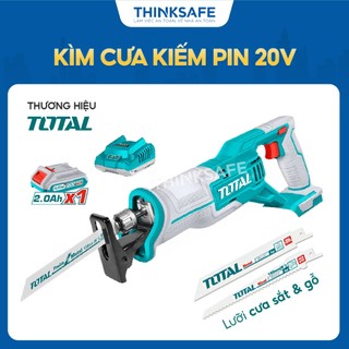 Máy cưa kiếm Total TRSLI cưa pin 20V, tốc độ 2800 rpm, chuyên dùng để cưa gỗ, cưa sắt Máy cắt gỗ cầm tay - Thinksafe