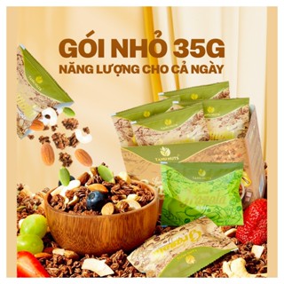 Ngũ cốc granola siêu hạt Special TANU NUTS túi nhỏ tiện lợi mix hạt dinh dưỡng tốt cho bà bầu, ăn kiêng giảm cân.