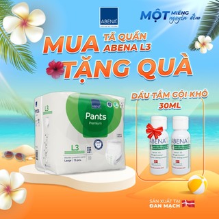 Tã quần người lớn Abena Pants Premium L3 thấm hút 2.400ml Gói 15 miếng - Nhâp khẩu Đan Mạch