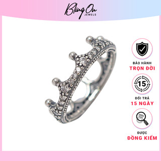 Nhẫn Pandora Clear Sparkling Crown Silver Ring 8057 Full Box ,túi xách- Tuyển CTV - Hỗ trợ Droship