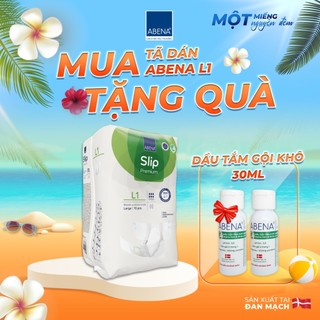 Tã dán người lớn cao cấp Abena Slip Premium L1 siêu thấm hút lên đến 2.5 lít thoải mái ngủ qua đêm - Nhập khẩu Đan Mạch