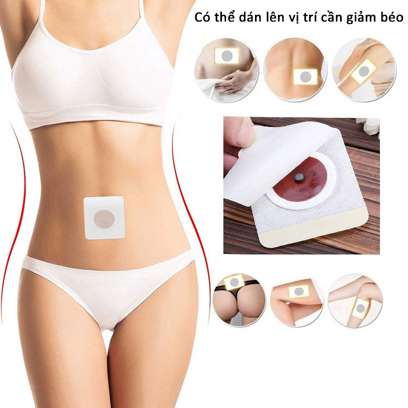 Chính Hãng Miếng dán giảm cân hiệu quả cấp tốc detox giảm cân dán rốn miếng giảm cân giảm mỡ Giảm Mỡ Bụng,Bắp Tay