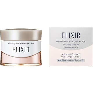 Kem Massage Trắng da, Chống Lão Hóa Shiseido Elixir Whitening Tone Up Massage Cream 100g - Nhật Bản