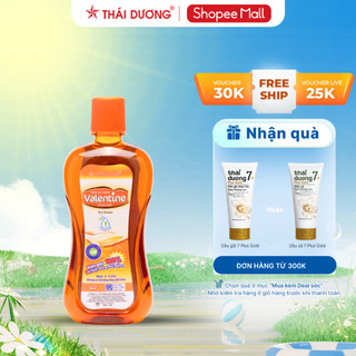 Nước súc miệng Valentine ngăn ngừa nhiệt miệng, hôi miệng, sâu răng, 500ml - Sao Thái Dương 500ml
