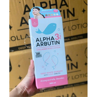 Sữa dưỡng thể trắng da alpha arbutin collagen lotion 3+plus - 500ml