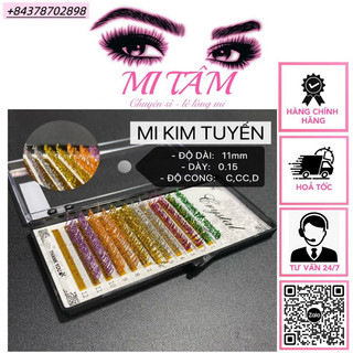 Mi kim tuyến mix C_ Dụng cụ nối mi _ Phụ liệu nối mi Mi Tâm