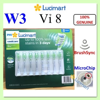 Đầu bàn chải điện Philips Sonicare W3 Premium White [Hàng Mỹ]