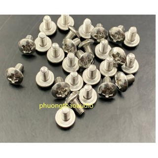 Set 20 vít chữ thập đầu dù m3x5mm inox 304, vít đầu dù m3x5