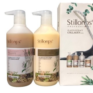Dầu Gội Xả Dưỡng Sinh Kenry Stillonps Collagen Repairing 500ml - 1000ml