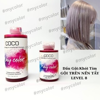 Dầu gội bù màu coco màu khói tím