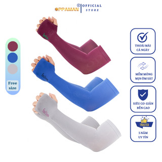 Bao tay tất tay chống nắng xỏ ngón ống tay chống nắng bảo vệ tay găng tay xỏ ngón chống nắng mềm chống UV OGT1 OPPAMAN