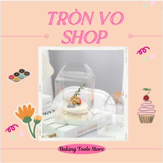 Hộp Bánh kem trong 16*16*18cm kiểu gập [ set/10c ]