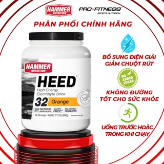 Nước uống điện giải Heed Hammer Nutrition 16/32 Serving - Cung cấp nguồn năng lượng bền bỉ kéo dài suốt buổi tập