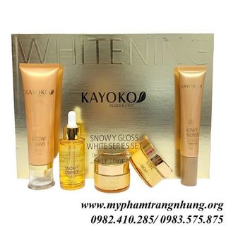 Bộ kayoko vàng 5in1 trắng da mờ nám nhật bản