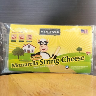 Heritage - gói nhỏ 84g / 3 que - phô mai que / mỹ / mozzarella string cheese