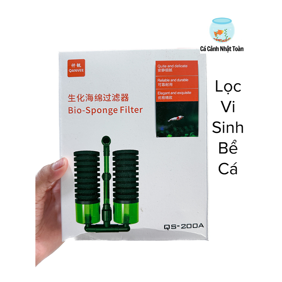 LỌC SỦI VI SINH BIO HỒ TÔM TÉP THỦY SINH  QS 200A QANVEE