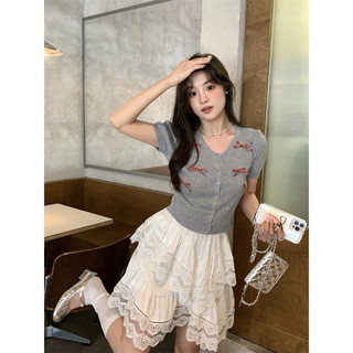 Áo Len Nút Cài Đính Nơ (sẵn)