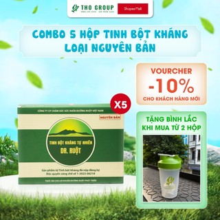 Combo 5 hộp tinh bột kháng dr.ruột loại nguyên bản không đường 11,1% 1 hộp 6 gói 80 gram