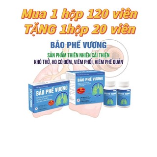 Bảo phế vương,Hỗ trợ đường hô hấp( HỘP LỚN 120 VIÊN + hộp nhỏ 20 viên )