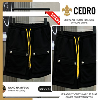 [QUẦN SHORT CARGO RHUDEE] :   QUẦN NỈ CHÂN CUA ỐNG FORM TRÊN GỐI - Nam Menswear