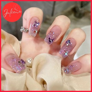 [Mã-Z331] Móng Tay Giả Juliana Hộp 24 Nails Box (Kèm Phụ Kiện Làm Móng)