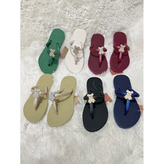  Dép kẹp nữ  Dép xỏ ngón nữ Quai T Đính Gấu Đá Sáng Tông lào Thái thời trang đủ màu đủ size 