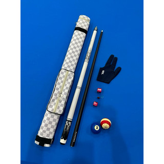 Combo gậy phủ cacbon chơi bida lip lỗ- Gậy Bi A cá nhân phủ cacbon- Cơ phủ cacbon Preoai